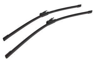 Set stergatoare SAAB 9-3 Convertible (YS3F) din 2003-2015, pentru parbriz auto, 2 bucati, Bosch Aerotwin, din cauciuc siliconat rezistent, 4 Stickere Auto SAAB v54886