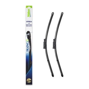 Set stergatoare SEAT ALTEA (5P1) din 2004-2015, pentru parbriz auto, 2 bucati, Valeo Silencio, din cauciuc siliconat rezistent, 4 Stickere Auto SEAT v36021