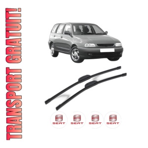 Set stergatoare SEAT CORDOBA Vario (6K5) din 1996-2000, pentru parbriz auto, 2 bucati, Bosch Aerotwin Retrofit, din cauciuc siliconat rezistent, 4 Stickere Auto SEAT