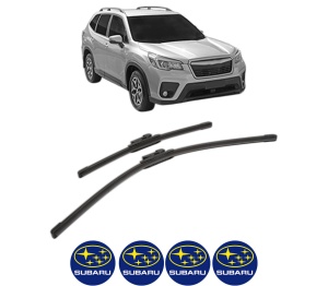 Set stergatoare SUBARU FORESTER (SK_) din 2018, pentru parbriz auto, 2 bucati, Bosch Aerotwin, din cauciuc siliconat rezistent, 4 Stickere Auto SUBARU v50264
