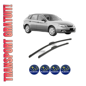 Set stergatoare SUBARU IMPREZA Hatchback (GR, GH, G3) din 2007-2013, pentru parbriz auto, 2 bucati, Bosch Aerotwin Retrofit, din cauciuc siliconat rezistent, 4 Stickere Auto SUBARU
