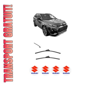 Set stergatoare SUZUKI ACROSS (A5Z_) din 2020, pentru parbriz auto, 2 bucati, Valeo Silencio, din cauciuc siliconat rezistent, 4 Stickere Auto SUZUKI