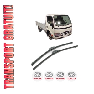 Set stergatoare TOYOTA DYNA 400 Platform/Chassis (BU_, XZU_) din 2003-2006, pentru parbriz auto, 2 bucati, Bosch Aerotwin Retrofit, din cauciuc siliconat rezistent, 4 Stickere Auto TOYOTA