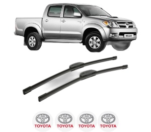 Set stergatoare TOYOTA HILUX VII Pickup (_N1_, _N2_, _N3_) din 2004-2015, pentru parbriz auto, 2 bucati, Bosch Aerotwin Retrofit, din cauciuc siliconat rezistent, 4 Stickere Auto TOYOTA v48074