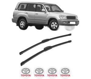 Set stergatoare TOYOTA LAND CRUISER 100 (_J1_) din 1998-2007, pentru parbriz auto, 2 bucati, Bosch Aerotwin Retrofit, din cauciuc siliconat rezistent, 4 Stickere Auto TOYOTA v40859