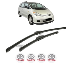 Set stergatoare TOYOTA PREVIA III (_R2_, _R5_) din 2005, pentru parbriz auto, 2 bucati, Bosch Aerotwin Retrofit, din cauciuc siliconat rezistent, 4 Stickere Auto TOYOTA v44289