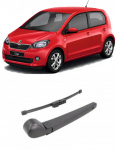 Skoda Citigo Brat stergator pentru luneta spate cu lamela 260 mm, compatibil cu Skoda Citigo Hatchback fabricat intre 2011-2019, calitate extra accesorii pentru autoturismul tau - masina v92129