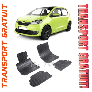 Skoda Citigo fabricat din 10.2011 - 2019, Hatchback, set covorase auto dedicate, din cauciuc 100% Premium