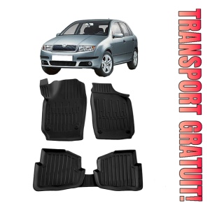 Skoda Fabia I (6Y) (1999-2007) Set covorase auto cauciuc G.Modern Line 3D