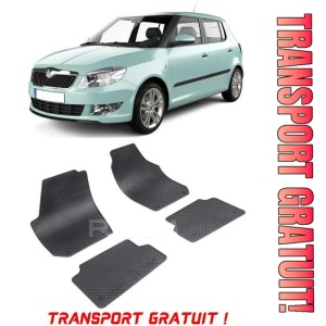 Skoda Fabia II fabricat din 03.2007 - 10.2014, Hatchback, set covorase auto dedicate, din cauciuc 100% Premium - Transport Gratuit