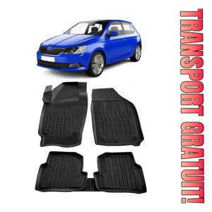 Skoda Fabia III (2014 - prezent) Set covorase auto cauciuc G.Modern Line 3D