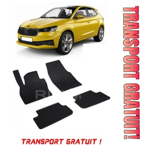 Skoda Fabia IV fabricat din 09.2021 - Prezent, Hatchback, set covorase auto dedicate, din cauciuc 100% Premium - Transport Gratuit