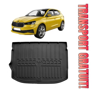Skoda Fabia IV Hatchback. Cu Podea Joasa (2021-prezent) Tavita cauciuc pentru protectie portbagaj dedicata pentru SKODA Fabia Transport Gratuit