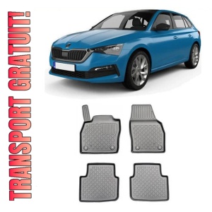 Skoda Kamiq, Suv, Din 09.2019 - Prezent , Set Covorase Auto Tip Tavita Premium 3D, din cauciuc