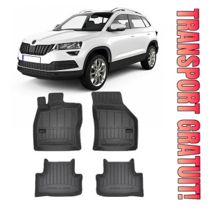 Skoda Karoq, Suv, Din 2017 - Prezent , Set Covorase Auto Tip Tavita Premium 3D, din cauciuc