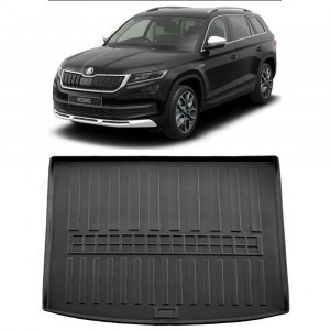 Skoda Kodiaq 5 Locuri (2016-prezent) Tavita cauciuc pentru protectie portbagaj accesorii pentru autoturismul tau - masina v225878