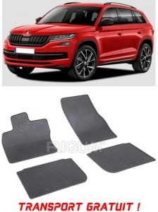 Skoda Kodiaq, Suv, fabricat din 03.2017 - Prezent, set covorase auto dedicate, din cauciuc 100% Premium - Transport Gratuit accesorii pentru autoturismul tau - masina v37851
