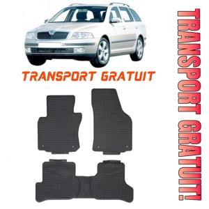 Skoda Octavia II Combi break Clasic din 2004 pana 2013 Set 5 covorase auto cauciuc