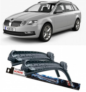 Skoda OCTavia III Combi Set 2 stergatoare parbriz Bosch Aerotwin 600/475mm compatibile cu Skoda OCTavia III Combi (5E5, 5E6) (2012-2020) (60 cm / 45 cm) accesorii pentru autoturismul tau - masina v114745