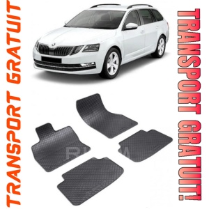 Skoda Octavia III fabricat din 05.2013 - 05.2020, Combi, set covorase auto dedicate, din cauciuc 100% Premium