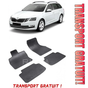 Skoda Octavia III fabricat din 05.2013 - 05.2020, Combi, set covorase auto dedicate, din cauciuc 100% Premium - Transport Gratuit