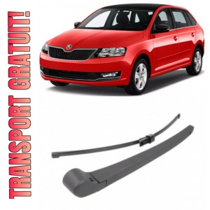 Skoda Rapid Brat stergator pentru luneta spate cu lamela 410 mm, compatibil cu Skoda Rapid Combi fabricat intre 2012-2019, calitate extra