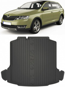 Skoda Rapid Liftback din 2012 - 2019 Hatchback Cu Urechi Laterale *1, Tavita Pentru Portbagaj Lux Premium Dedicata, accesorii pentru autoturismul tau - masina v179719