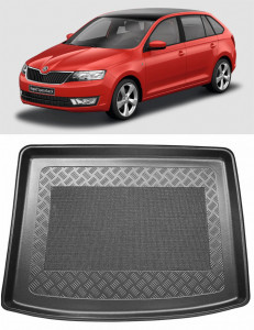 Skoda Rapid Spaceback Hatchback din 10.2013 - 03.2019, Tavita Pentru Portbagaj Lux Premium Dedicata, Portbagaj Superior *1 accesorii pentru autoturismul tau - masina v198400