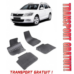 Skoda Superb II, Combi, fabricat din 11.2009 - 08.2015, set covorase auto dedicate, din cauciuc 100% Premium - Transport Gratuit