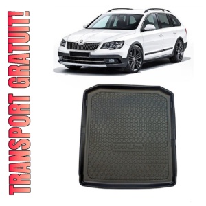 Skoda Superb III Combi din 05.2015 - Prezent (Portbagaj Inferior) *1 , Tavita Pentru Portbagaj Lux Premium Dedicata,