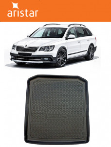 Skoda Superb III Combi din 09.2015 - Prezent, Tavita Pentru Portbagaj Lux Premium Dedicata, Portbagaj Inferior *2 accesorii pentru autoturismul tau - masina v201182