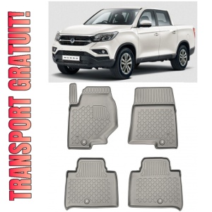 Ssang Yong Set covorase auto tip tavita compatibile Ssang Yong Musso fabricatie 2018 - prezent, caroserie pick-up, al 3-lea rand exclus