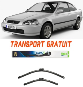 Stergatoare Honda Civic 7 VII Set 2 stergatoare parbriz pentru parbriz pentru Honda Civic 7 VII fabricata in perioada 2000 - 2006, breloc Hella (52.5 cm / 47.5 cm) accesorii pentru autoturismul tau - masina v16613