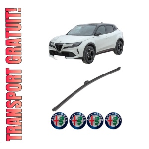 Stergator lamela spate ALFA ROMEO JUNIOR (626_, 627_) din 2024, pentru luneta auto, Valeo Silencio Xtrm, din cauciuc siliconat rezistent, 4 Stickere Auto ALFA ROMEO