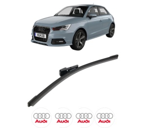 Stergator lamela spate AUDI A1 Sportback (GBA) din 2018, pentru luneta auto, Bosch Aerotwin, din cauciuc siliconat rezistent, 4 Stickere Auto AUDI v26074