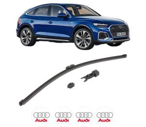 Stergator lamela spate AUDI Q5 Sportback (FYT) din 2020, pentru luneta auto, Valeo HydroConnect, din cauciuc siliconat rezistent, 4 Stickere Auto AUDI v16894