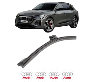 Stergator lamela spate AUDI Q8 E-TRON SUV (GEG) din 2022, pentru luneta auto, Bosch Aerotwin, din cauciuc siliconat rezistent, 4 Stickere Auto AUDI v25354