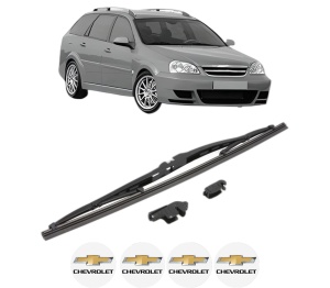 Stergator lamela spate CHEVROLET NUBIRA Estate din 1999 - 2011, pentru luneta auto, Valeo Silencio, din cauciuc siliconat rezistent, 4 Stickere Auto CHEVROLET v21094