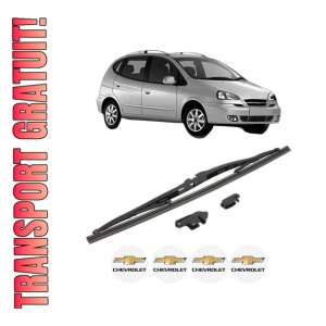 Stergator lamela spate CHEVROLET REZZO MPV (U100) din 2005 - 2009, pentru luneta auto, Valeo Silencio, din cauciuc siliconat rezistent, 4 Stickere Auto CHEVROLET - Img 1