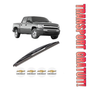 Stergator lamela spate CHEVROLET SILVERADO 1500 din 2007, pentru luneta auto, Bosch Twin, din cauciuc siliconat rezistent, 4 Stickere Auto CHEVROLET