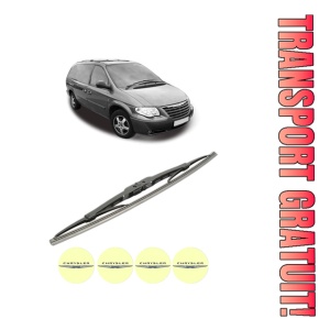 Stergator lamela spate CHRYSLER GRAND VOYAGER / VOYAGER IV (RG, RS) din 2000 - 2008, pentru luneta auto, Bosch Twin, din cauciuc siliconat rezistent, 4 Stickere Auto CHRYSLER