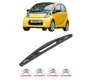 Stergator lamela spate CITROEN C-ZERO din 2010, pentru luneta auto, Valeo Silencio, din cauciuc siliconat rezistent, 4 Stickere Auto CITROEN v18874