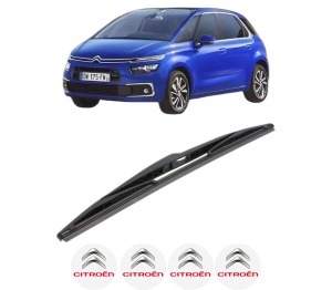 Stergator lamela spate CITROEN C4 SPACETOURER (3D_) din 2018 - 2019, pentru luneta auto, Bosch Twin, din cauciuc siliconat rezistent, 4 Stickere Auto CITROEN v28398