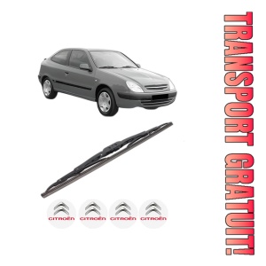 Stergator lamela spate CITROEN XSARA Coupe (N0) din 1998 - 2005, pentru luneta auto, Bosch Twin, din cauciuc siliconat rezistent, 4 Stickere Auto CITROEN
