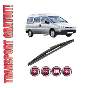 Stergator lamela spate FIAT SCUDO Bus (270_, 272_) din 2007 - 2016, pentru luneta auto, Valeo Silencio, din cauciuc siliconat rezistent, 4 Stickere Auto FIAT
