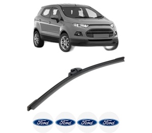 Stergator lamela spate FORD ECOSPORT din 2012 - 2022, pentru luneta auto, Bosch Aerotwin, din cauciuc siliconat rezistent, 4 Stickere Auto FORD v26494