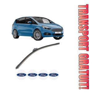 Stergator lamela spate FORD GALAXY III (CK) din 2015 - 2018, pentru luneta auto, Bosch Aerotwin, din cauciuc siliconat rezistent, 4 Stickere Auto FORD