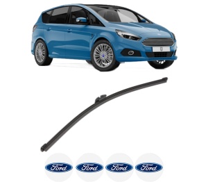 Stergator lamela spate FORD GALAXY III (CK) din 2015 - 2018, pentru luneta auto, Valeo Silencio Xtrm, din cauciuc siliconat rezistent, 4 Stickere Auto FORD v19474