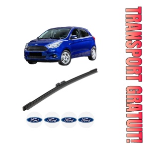Stergator lamela spate FORD KA+ III (UK, FK) din 2016, pentru luneta auto, Bosch Aerotwin, din cauciuc siliconat rezistent, 4 Stickere Auto FORD
