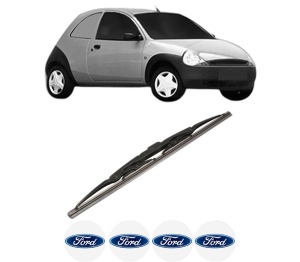 Stergator lamela spate FORD KA Van (RB) din 2002 - 2005, pentru luneta auto, Bosch Twin, din cauciuc siliconat rezistent, 4 Stickere Auto FORD v23899
